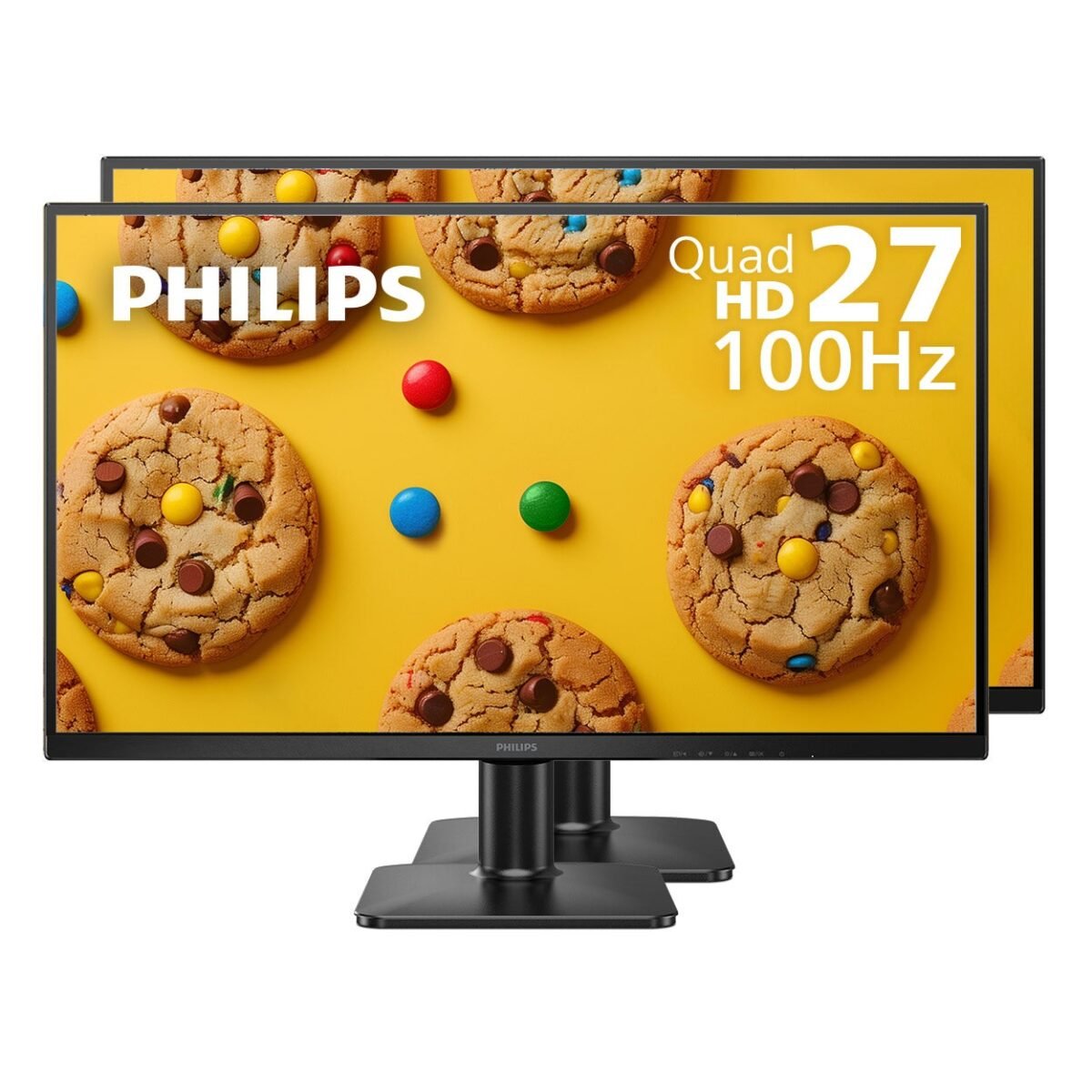 Philips 27" QHD IPS Monitor, 2-pack - Image 1